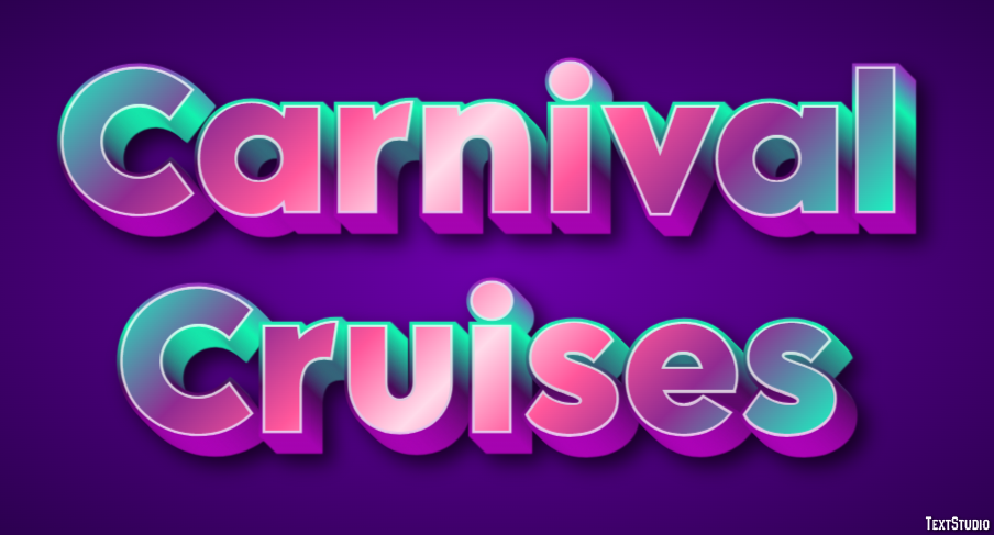 Carnival Cruises Effetto testo