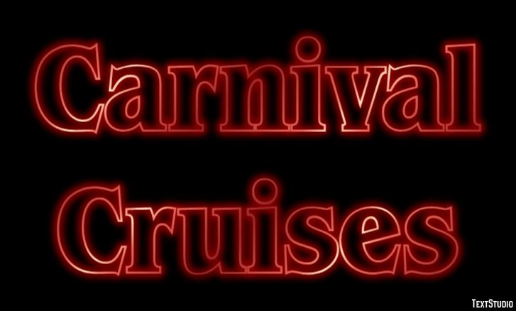 Carnival Cruises Effetto testo