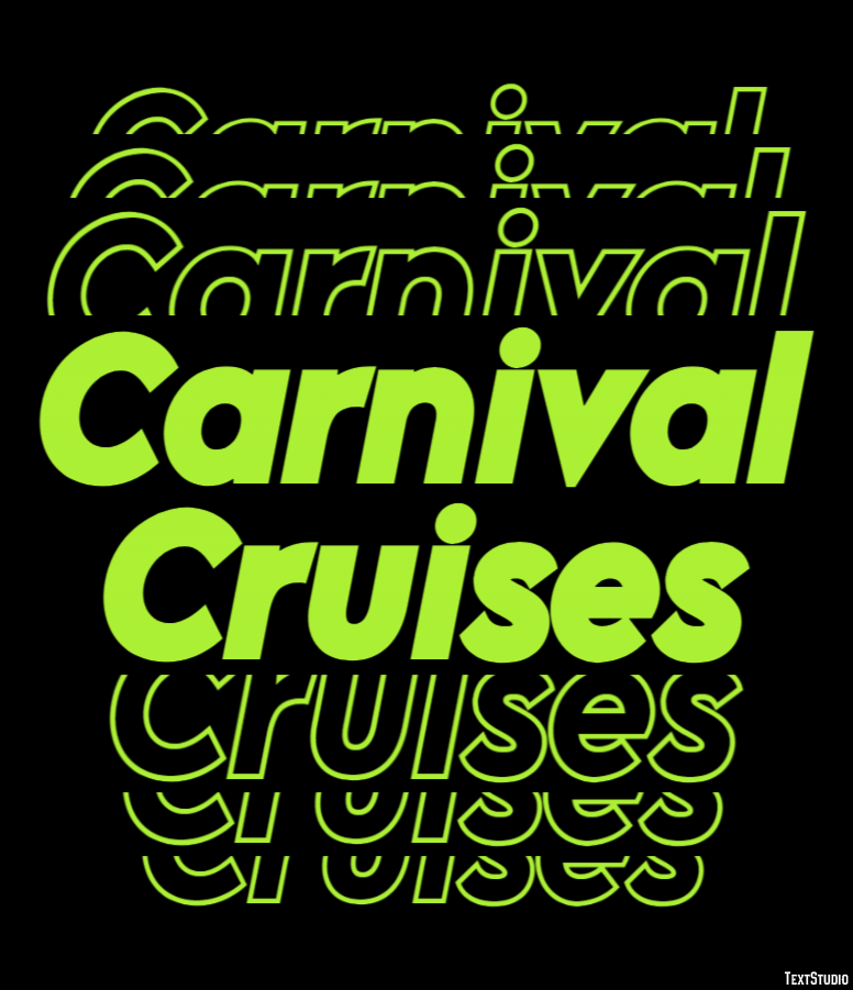 Carnival Cruises Effetto testo