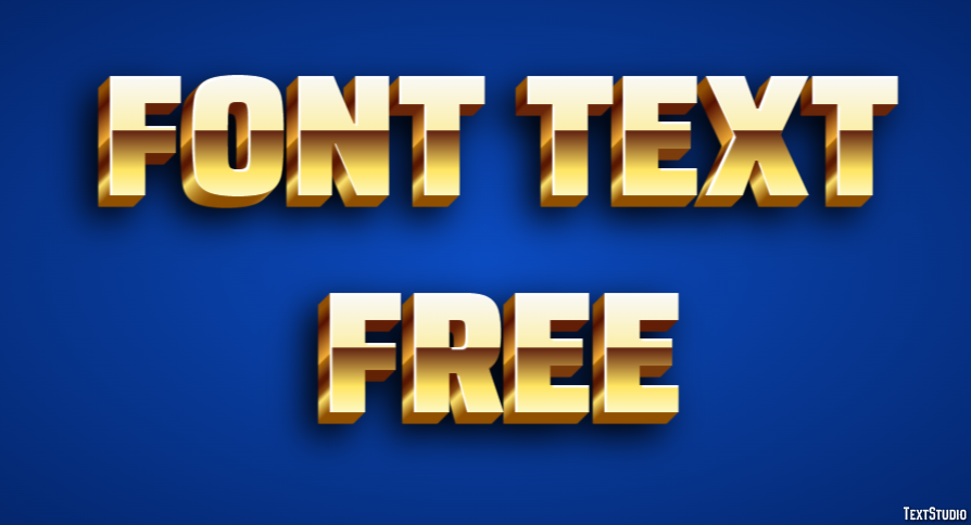 Font Text Free Efekt tekstowy
