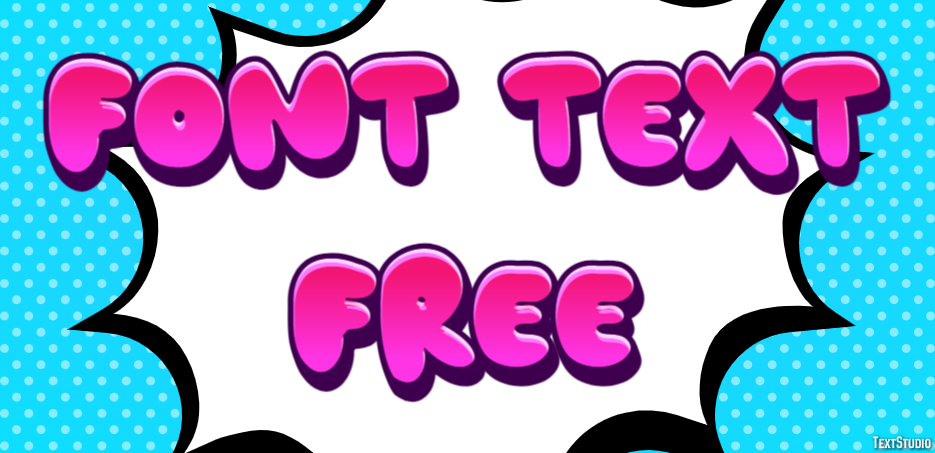 Font Text Free Efekt tekstowy