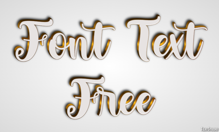 Font Text Free Efekt tekstowy