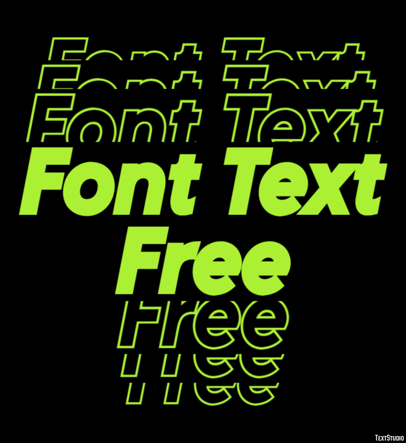 Font Text Free Efekt tekstowy