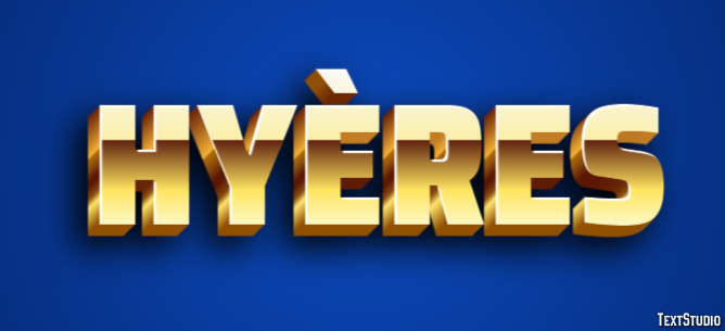 Hyères テキスト効果
