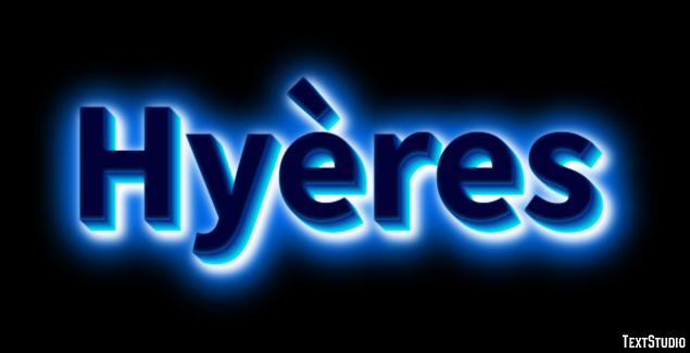 Hyères テキスト効果