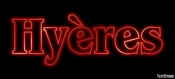 Hyères Efekt tekstowy