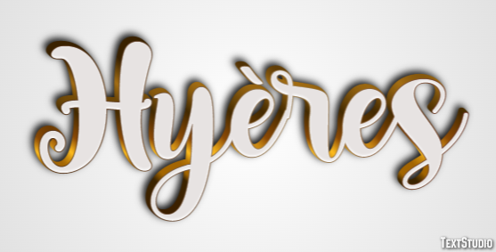 Hyères テキスト効果