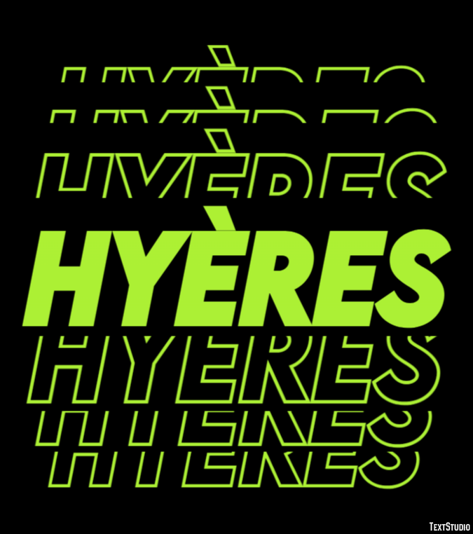 Hyères Efekt tekstowy