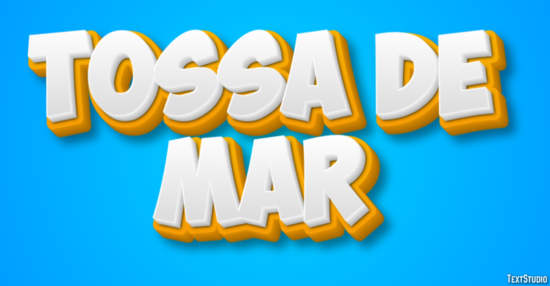 Tossa de Mar Efecto de Texto