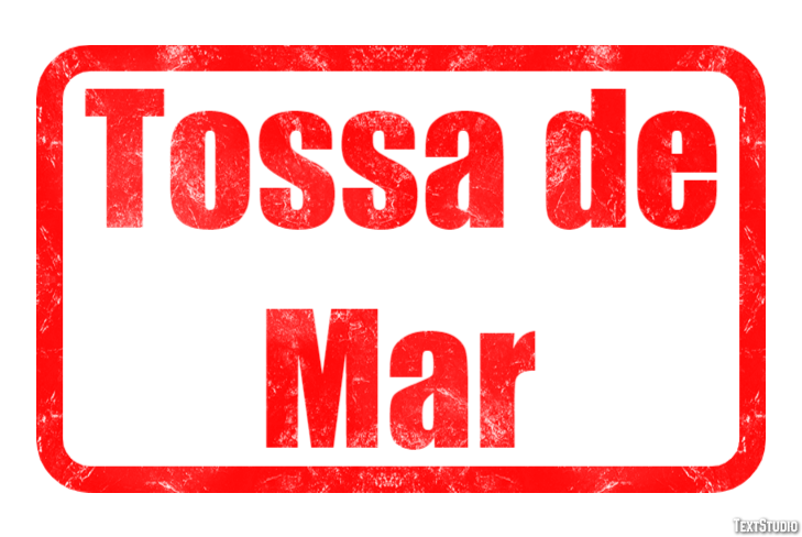 Tossa de Mar Effet de Texte