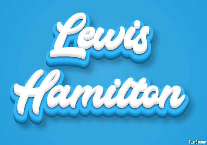 Lewis Hamilton Effetto testo