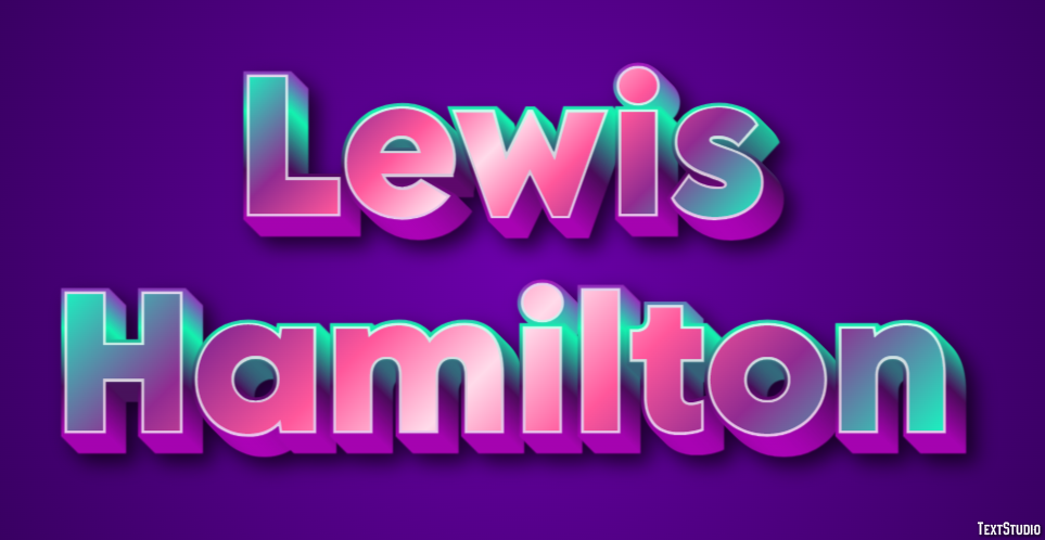 Lewis Hamilton Effetto testo