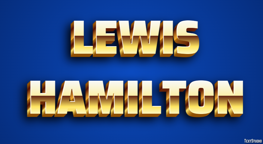 Lewis Hamilton Effetto testo