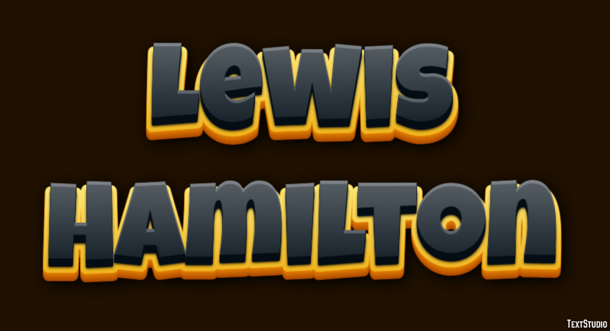 Lewis Hamilton Effetto testo