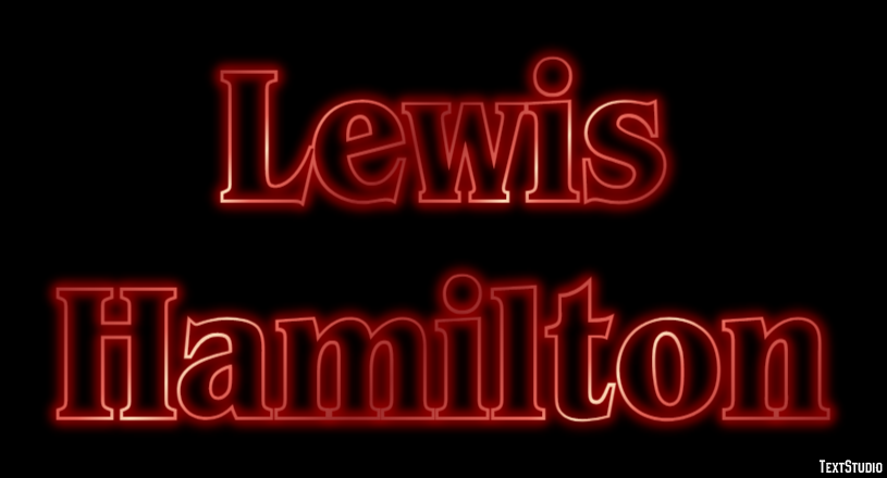 Lewis Hamilton Effetto testo
