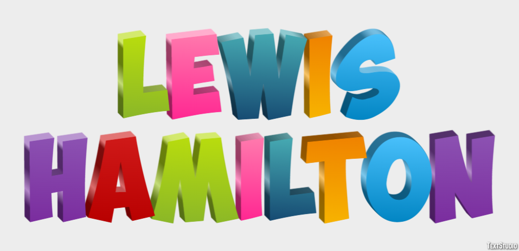 Lewis Hamilton Effetto testo