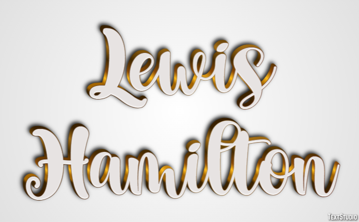 Lewis Hamilton Effetto testo