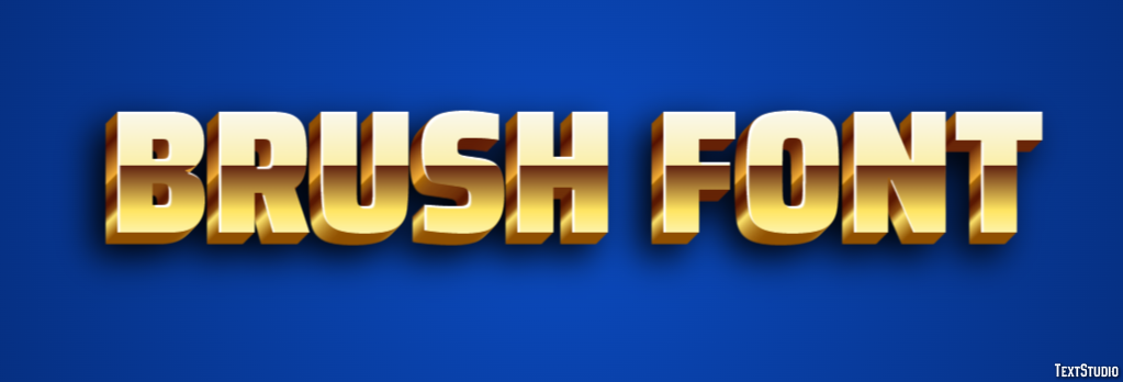 Brush Font Texteffekt