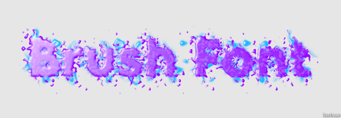 Brush Font Texteffekt