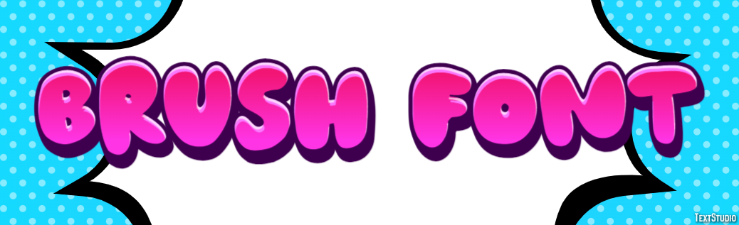 Brush Font Texteffekt