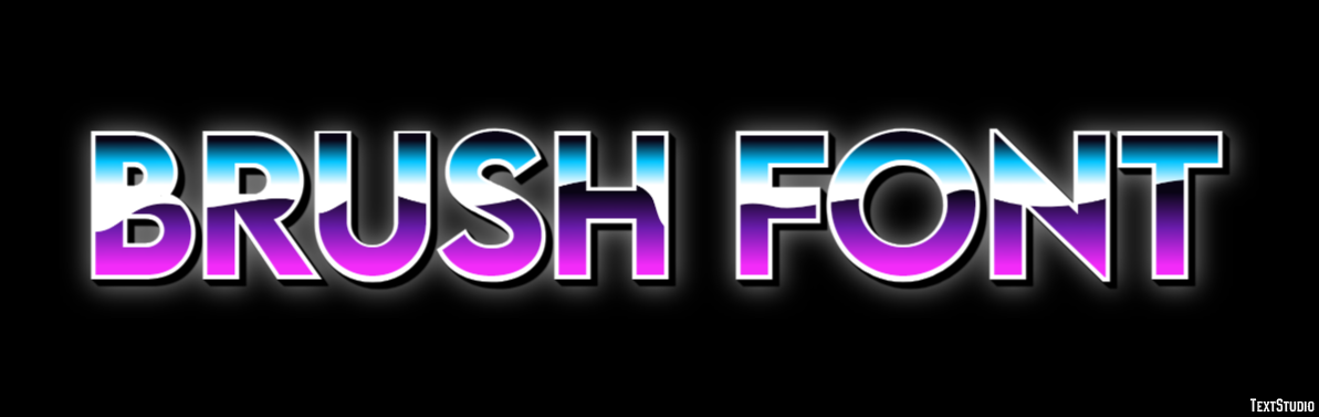Brush Font Effetto testo