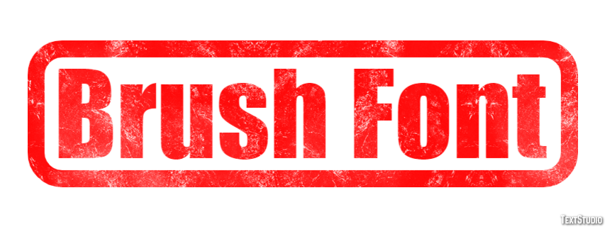 Brush Font Effetto testo