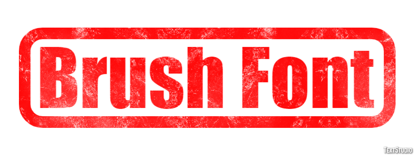 Brush Font Texteffekt