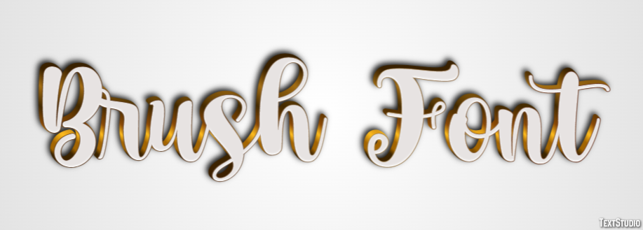 Brush Font Effetto testo