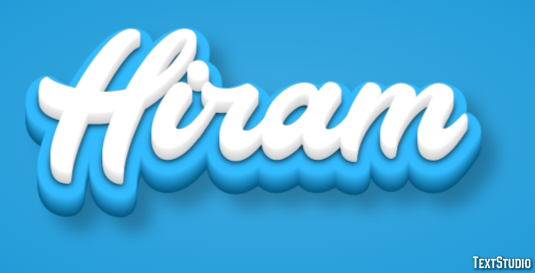 Hiram Efecto de Texto