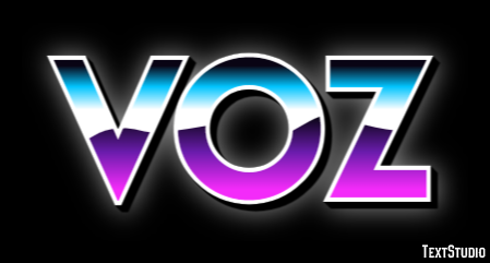 Voz Text effect