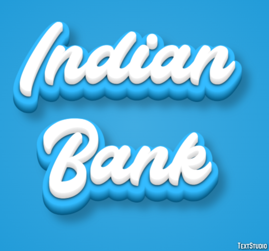 Indian Bank Efeito de texto