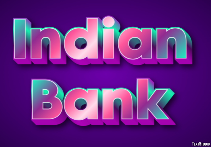 Indian Bank Efeito de texto