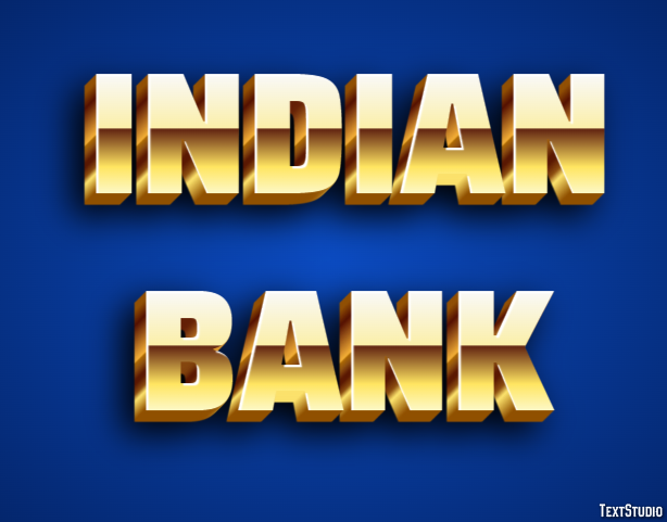 Indian Bank Efeito de texto