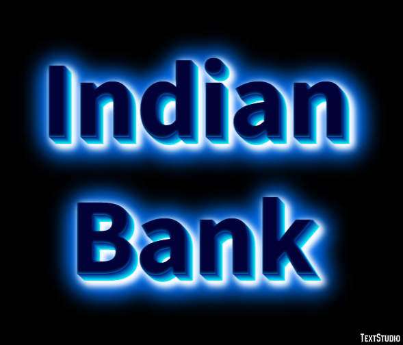 Indian Bank Efeito de texto