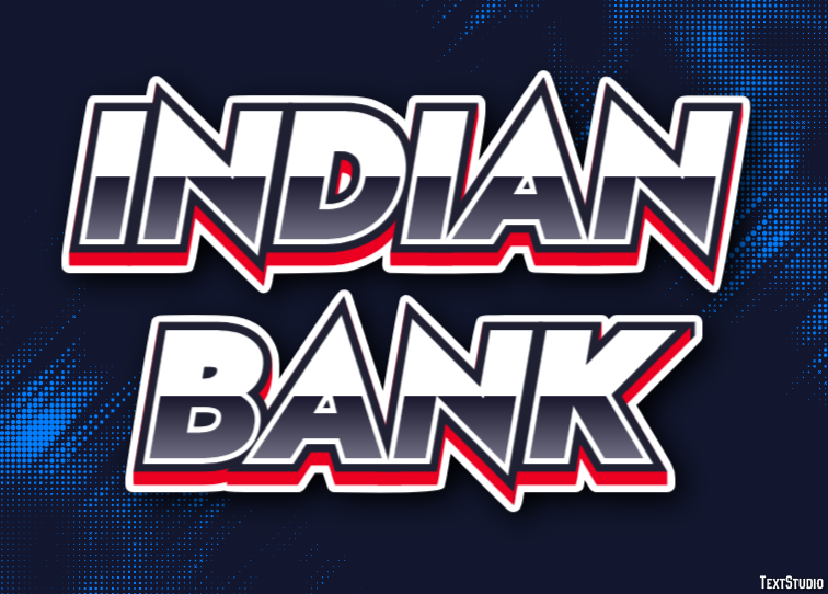 Indian Bank Efeito de texto