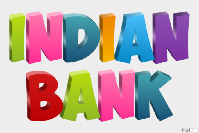 Indian Bank Efeito de texto