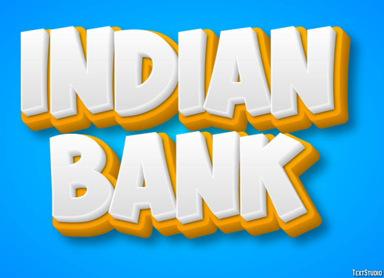 Indian Bank Efeito de texto