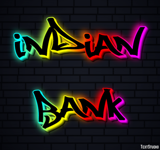 Indian Bank Efeito de texto