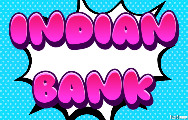 Indian Bank Efeito de texto