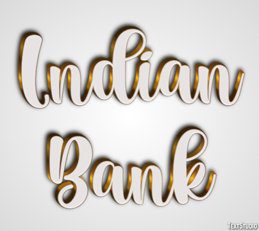 Indian Bank Efeito de texto