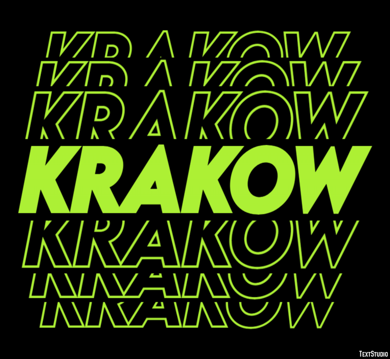 Krakow Efekt tekstowy