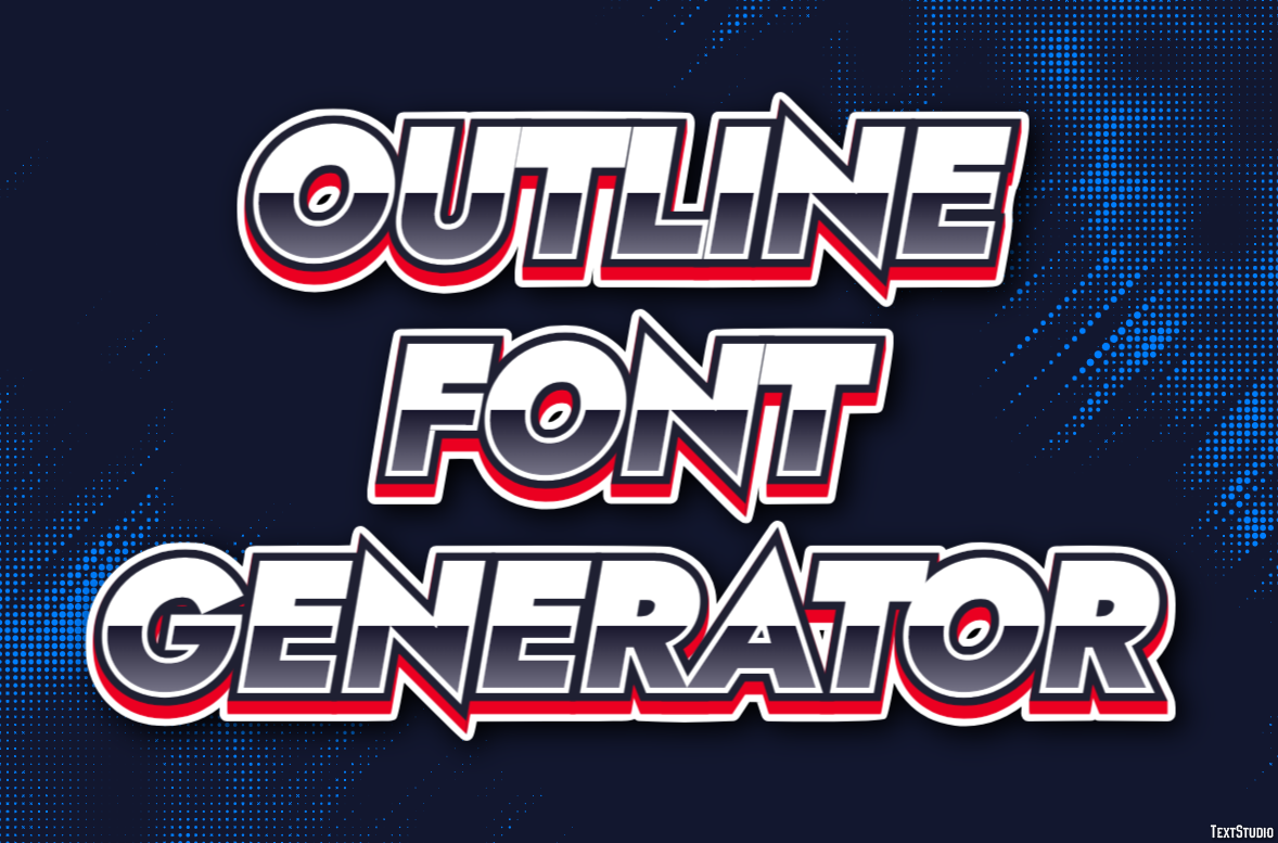 Outline Font Generator Efekt tekstowy