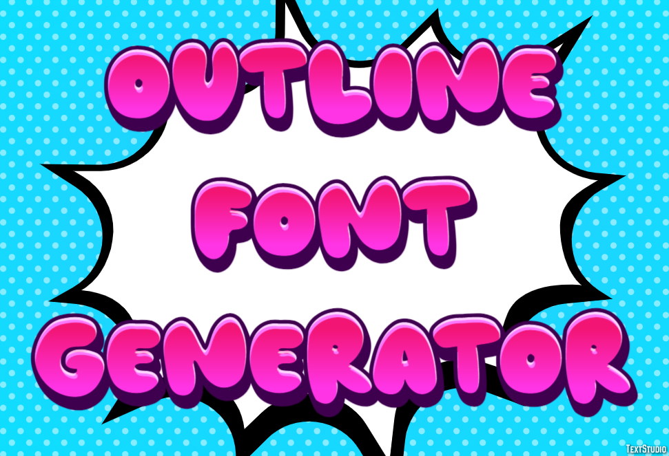 Outline Font Generator Efekt tekstowy