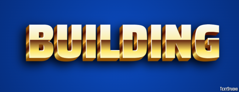Building Text Effect