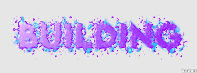 Building Text Effect