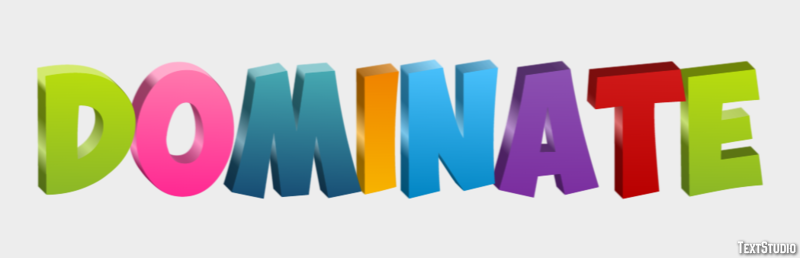 Dominate Text Effect
