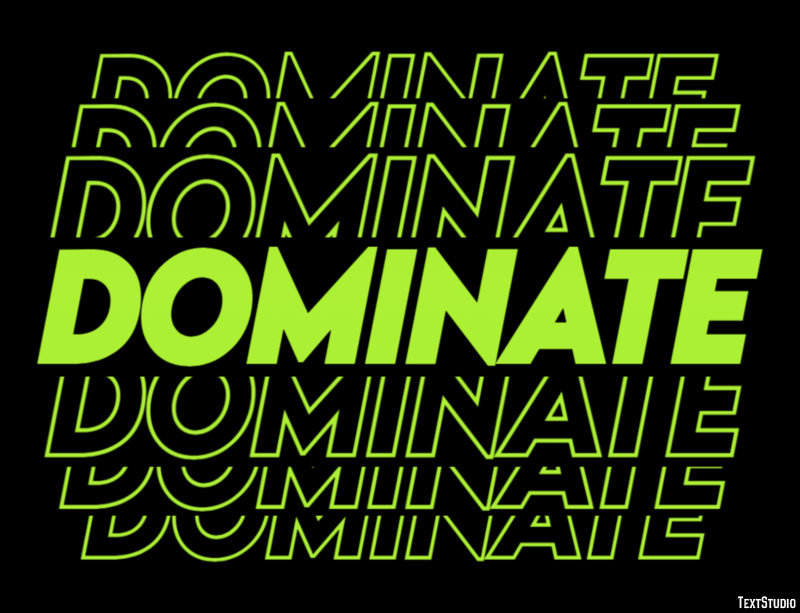 Dominate Text Effect