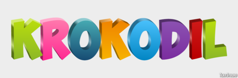 Krokodil Effetto testo