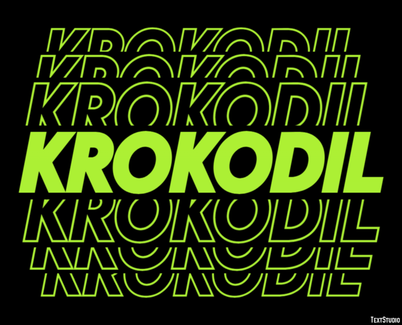 Krokodil Effetto testo