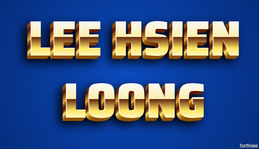 Lee Hsien Loong Text Effect